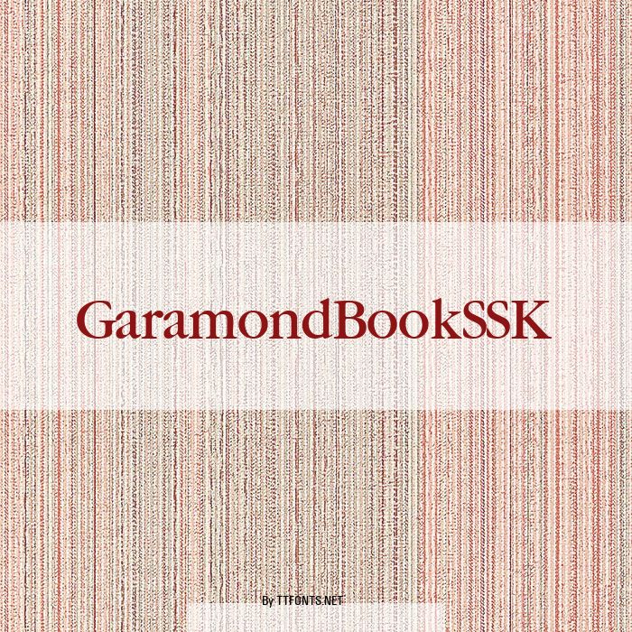 GaramondBookSSK example